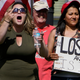 Participants in the Denver March Against Sharia taunt counterdemonstrators on June 10, 2017, in Denver. (Rose Taylor/Getty Images)